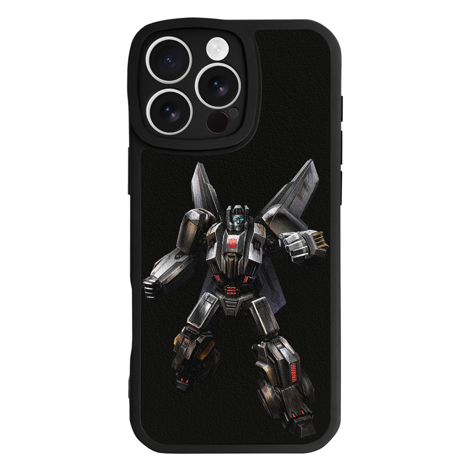 （画像用） Transformers トランスフォーマー 【iPhone 16シリーズ対応】シリコンスマホケース（レザー調） 材質：シリコン
